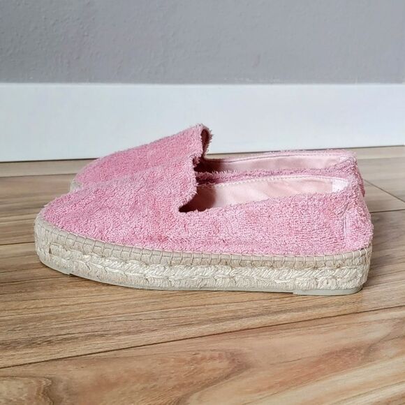 Manebi Italy Sydney Terry Double Sole Platform Espadrilles Pastel Rose 40 - Picture 6 of 15